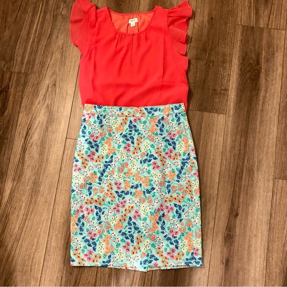 J. Crew Factory Dresses & Skirts - NWT J Crew Factory sateen pencil skirt in Fresh Spearmint Multicolor size 0